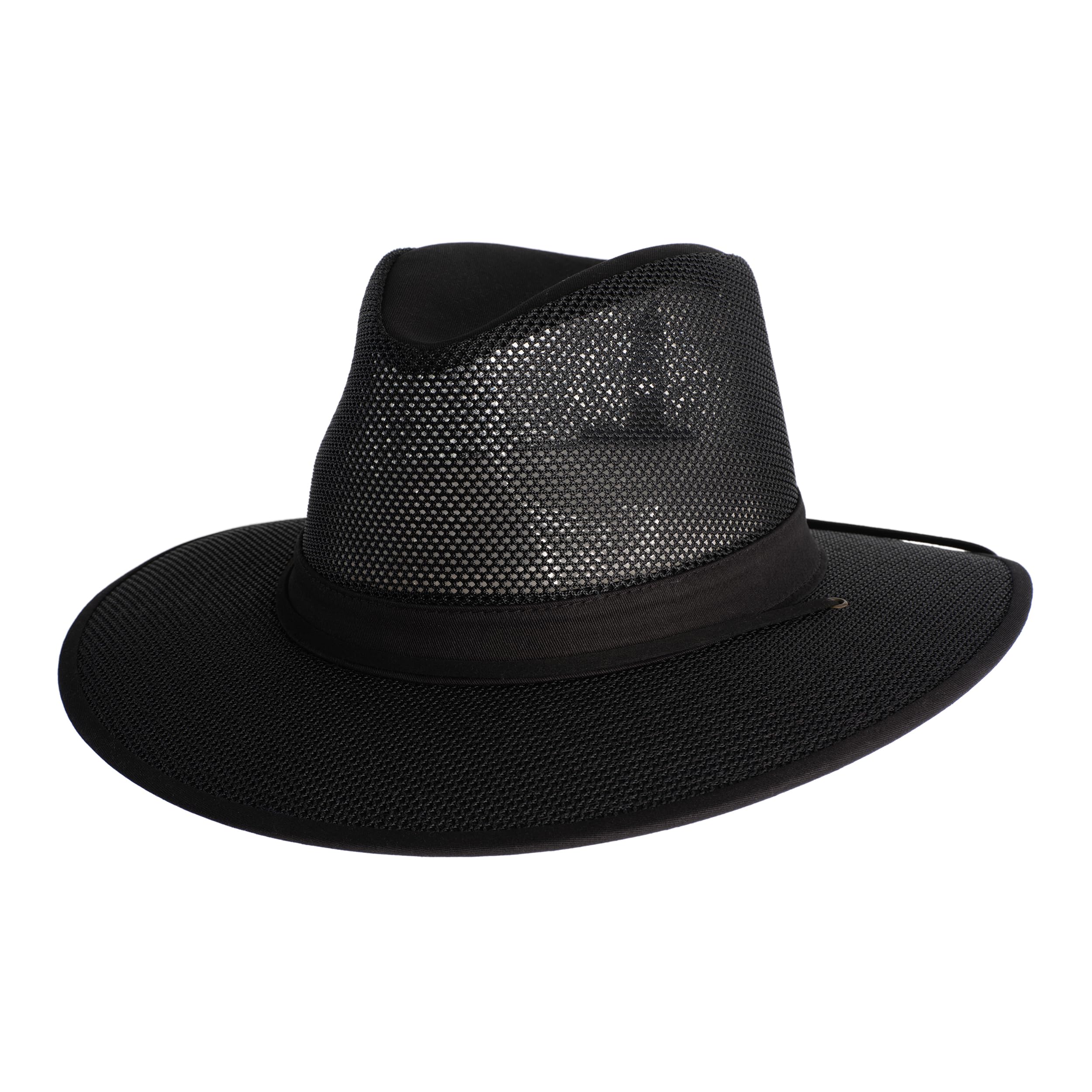 Henschel Hats Original Aussie Breezer - Wide-Brim Sun Hat for Men with Adjustable Chin Cord | Perfect Men's Summer Hat