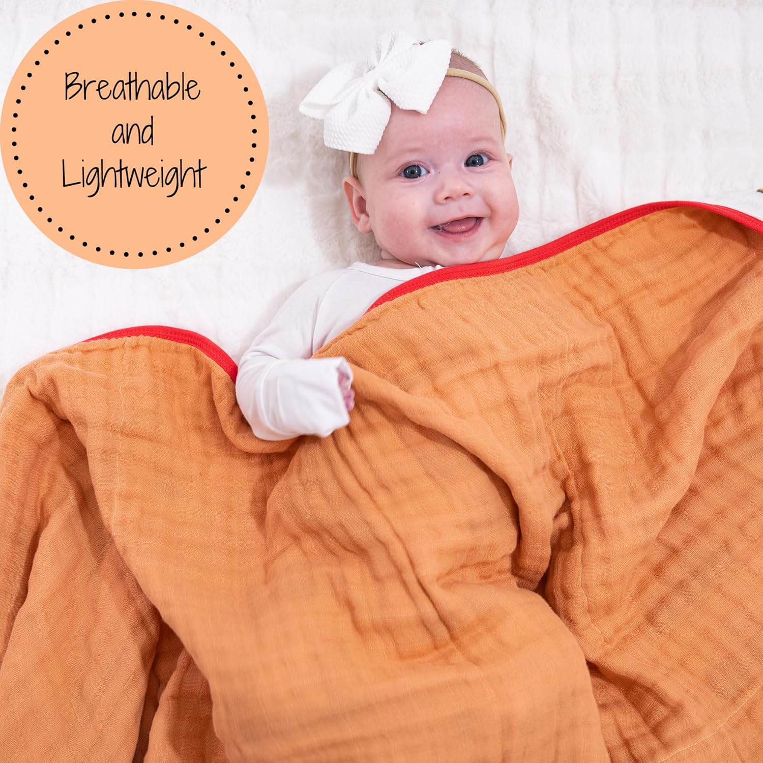 LollyBanks Muslin Baby Quilt, 6-Layer 100% Cotton Baby Blanket 47”x47”, Soft, Lightweight and Breathable Muslin Quilt for Infants and Toddlers, Cozy Crib Blanket for Boys (Construction Print) - Image 3