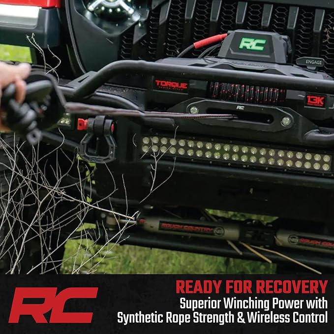 Winche Eléctrico 13000 lb con Cuerda Sintética 12V Rough Country miniatura 10