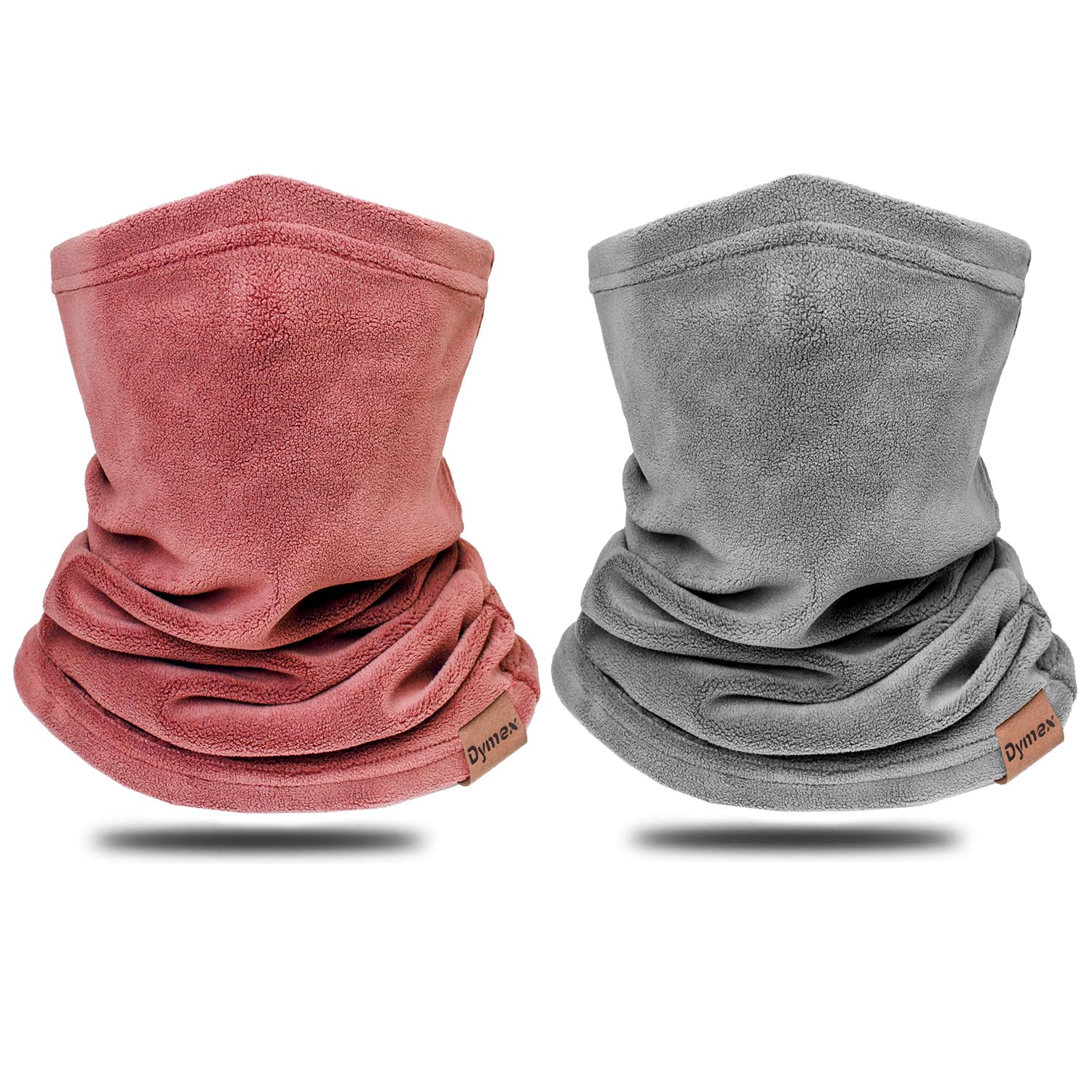 Dymex 2 PCS Kids Neck Warmer Gaiter Winter Fleece Neck Cover Balaclava Windproof Face Cover Mask for Ski Motorcycle