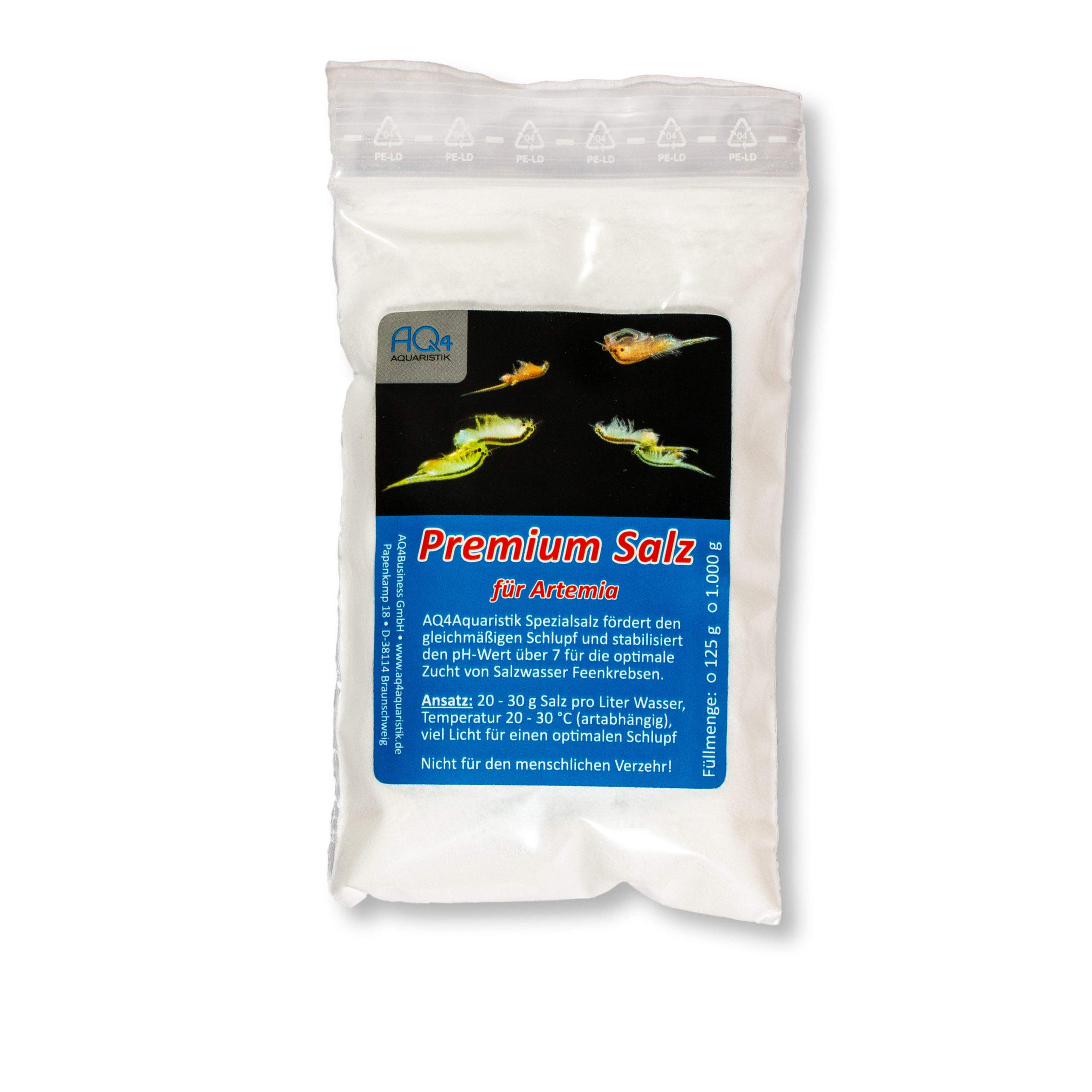 Premium Salzwasser Feenkrebse Artemia Komplettset 6 Liter: Zuchtansatz, Premiumsalz, Futter, Anleitung- Urzeitkrebse, Artemia franciscana