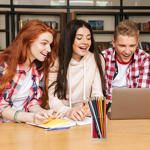 Miniatura 7 de Paquete de 8 soportes de acrílico transparente para bolígrafos, soporte para brochas de maquillaje, soporte de accesorios góticos, organizador de