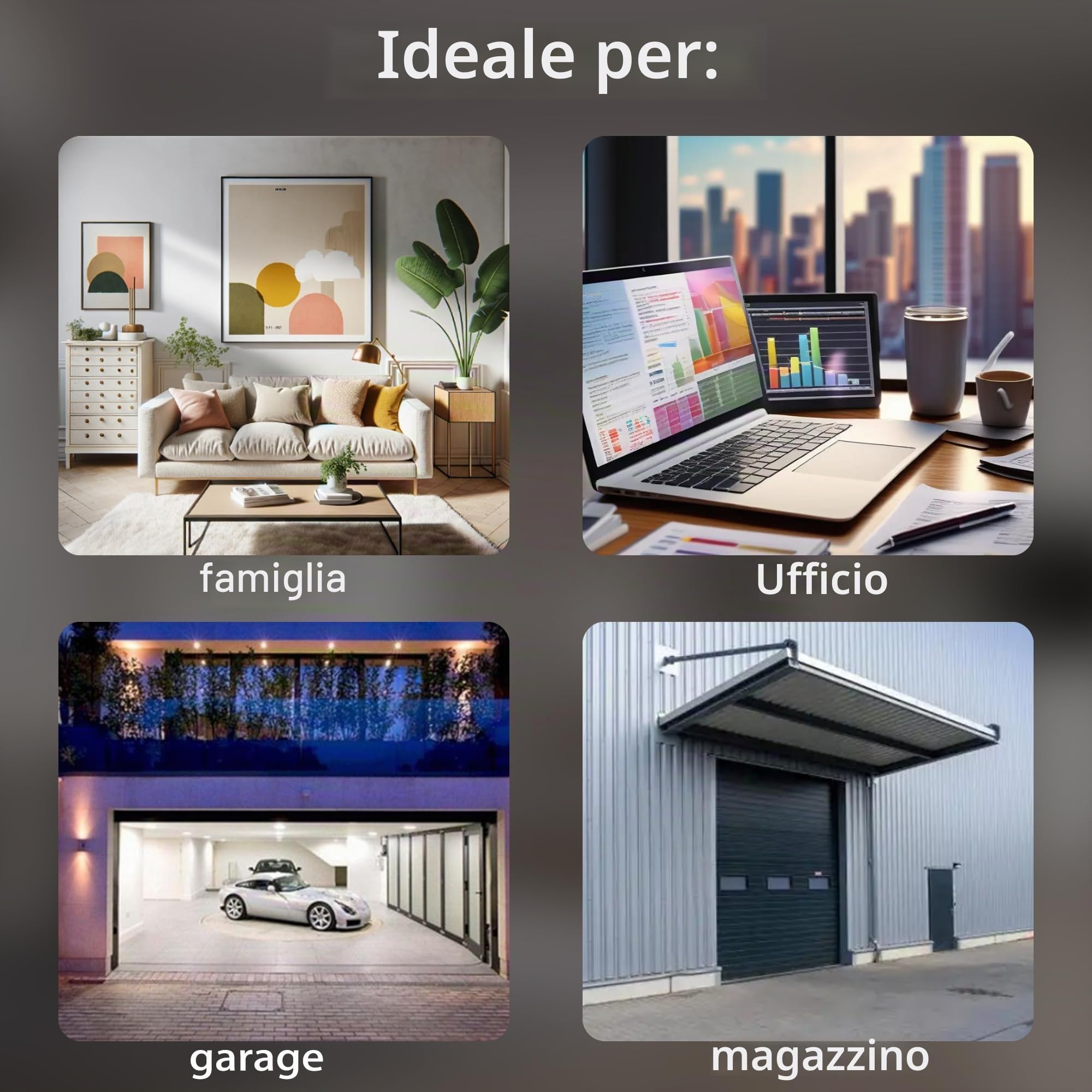 Sensore di movimento intelligente, sensore di movimento PIR WiFi per sistema di allarme, con monitoraggio remoto dell'app, attivazione di luci e scene, compatibile con Alexa.4PCS