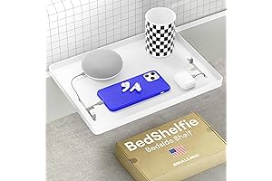 Dorm Bed Shelf with Charger: BedShelfie Ultimate Dorm Shelf