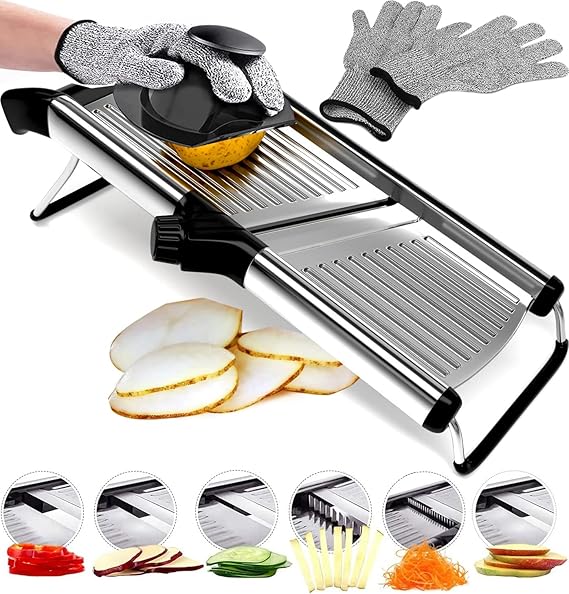 Mandoline Slicer 6Setting Adjustable Mandoline Slicer