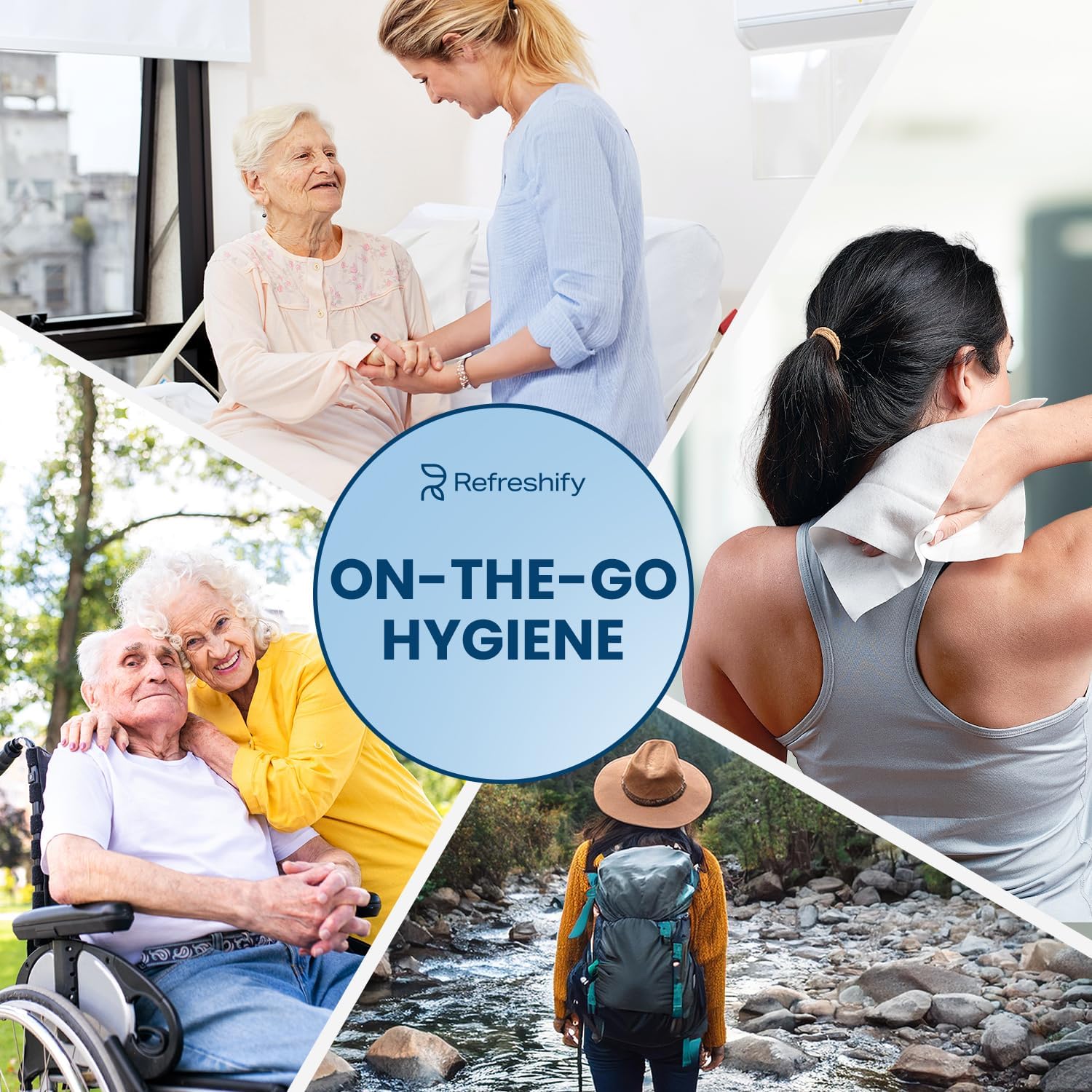 Extra Thick Bath Wipes, Fresh Bathing Wipes | Shower & Bath Alternative | Body Wipe for Adults Bathing No Rinse | Microwavable with Aloe & Vitamin E | 10 Packs - 100 Ct - Image 8