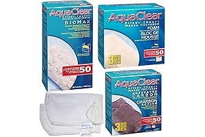AquaClear 50 HOB Maintenance &amp; Replacement Filter Media Kit