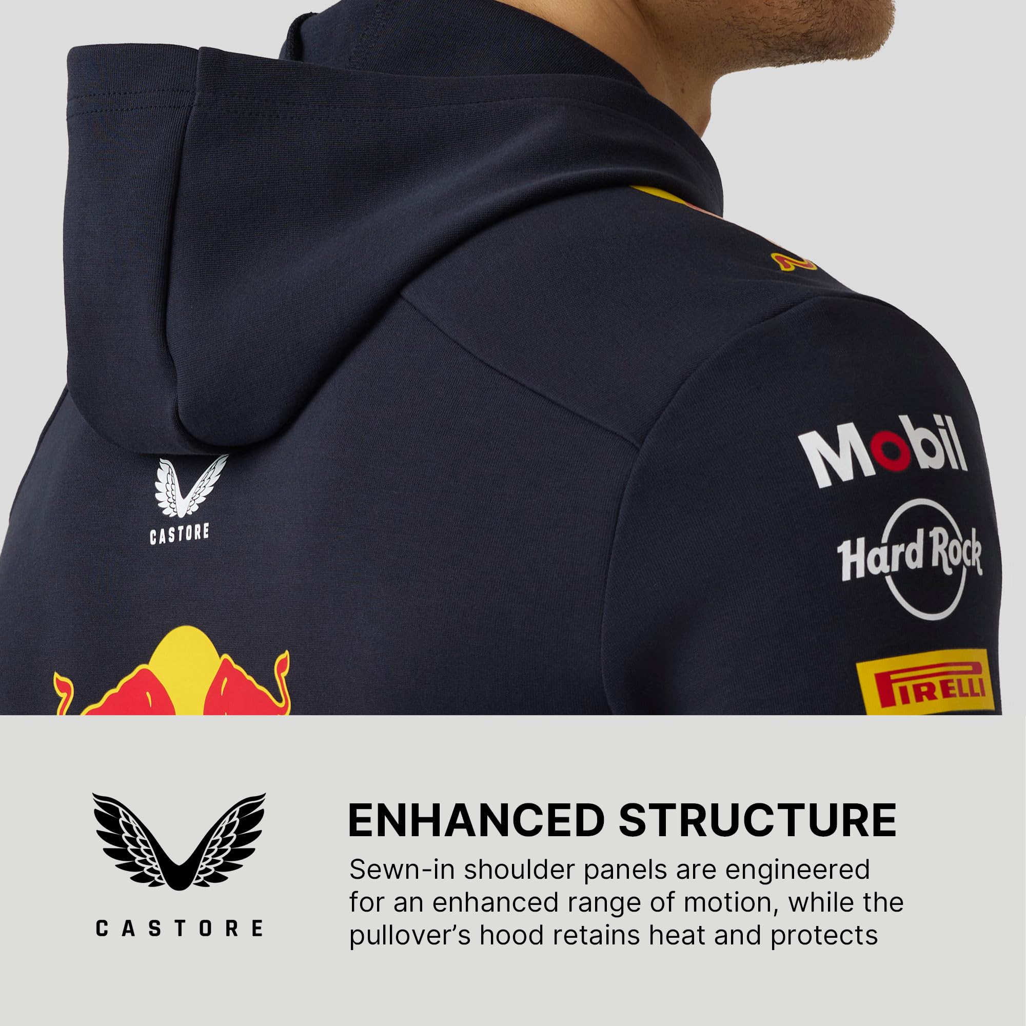 Castore Unisex Red Bull Racing F1 Team Official Hoody Kapuzenpullover (1er Pack)