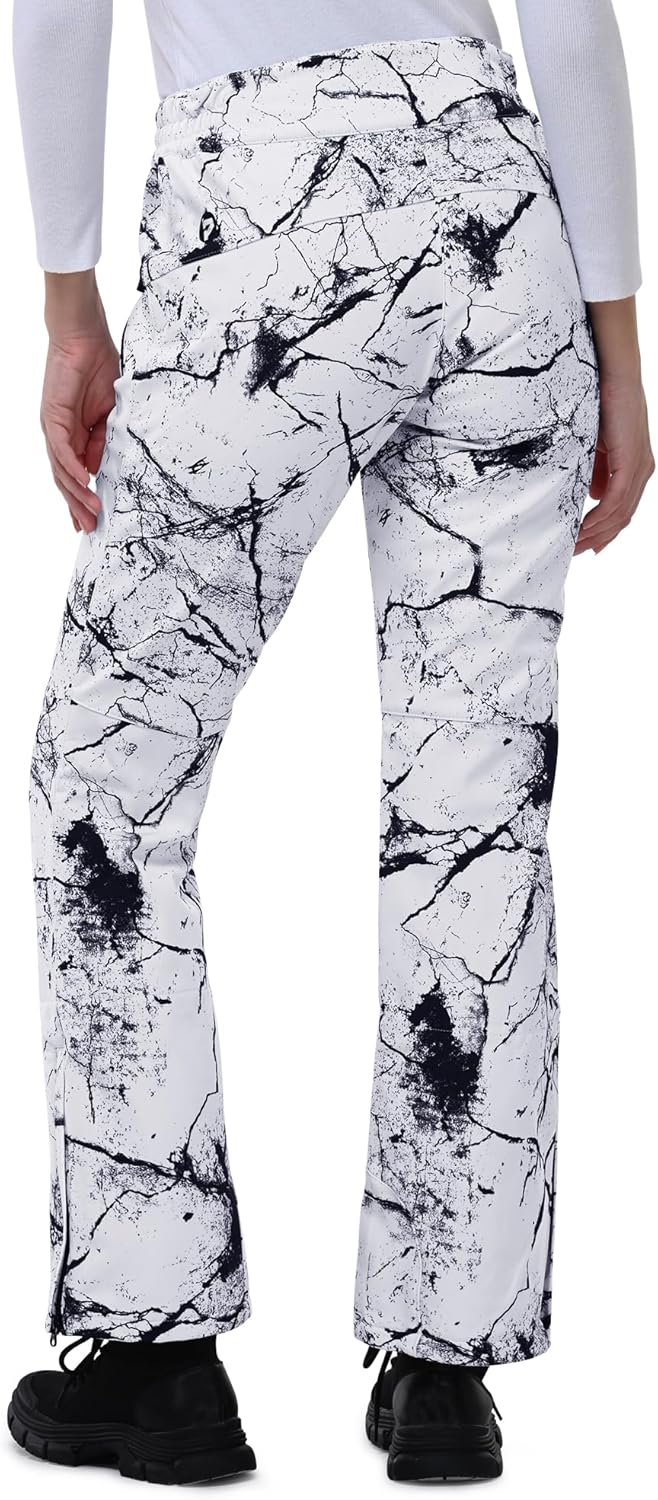Outdoor Ventures Ski Pants Women Waterproof Insulated Snow Soft Shell Fleece Lined Snowboard Windproof with Boot Gaiters - Image 2