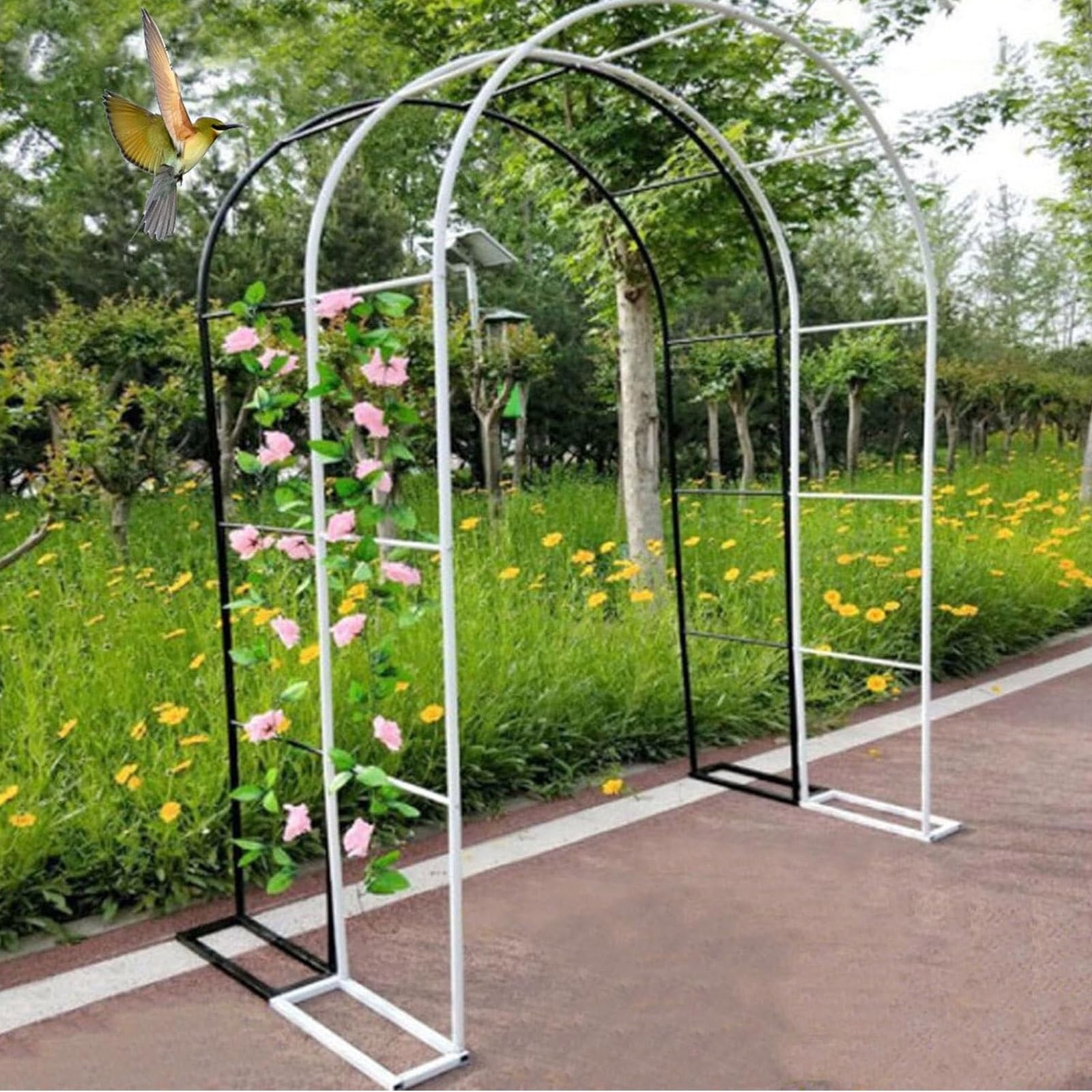 Arco Rampicante Metallo Giardino - Pergolato Rose Piante Rampicanti - Foto 5