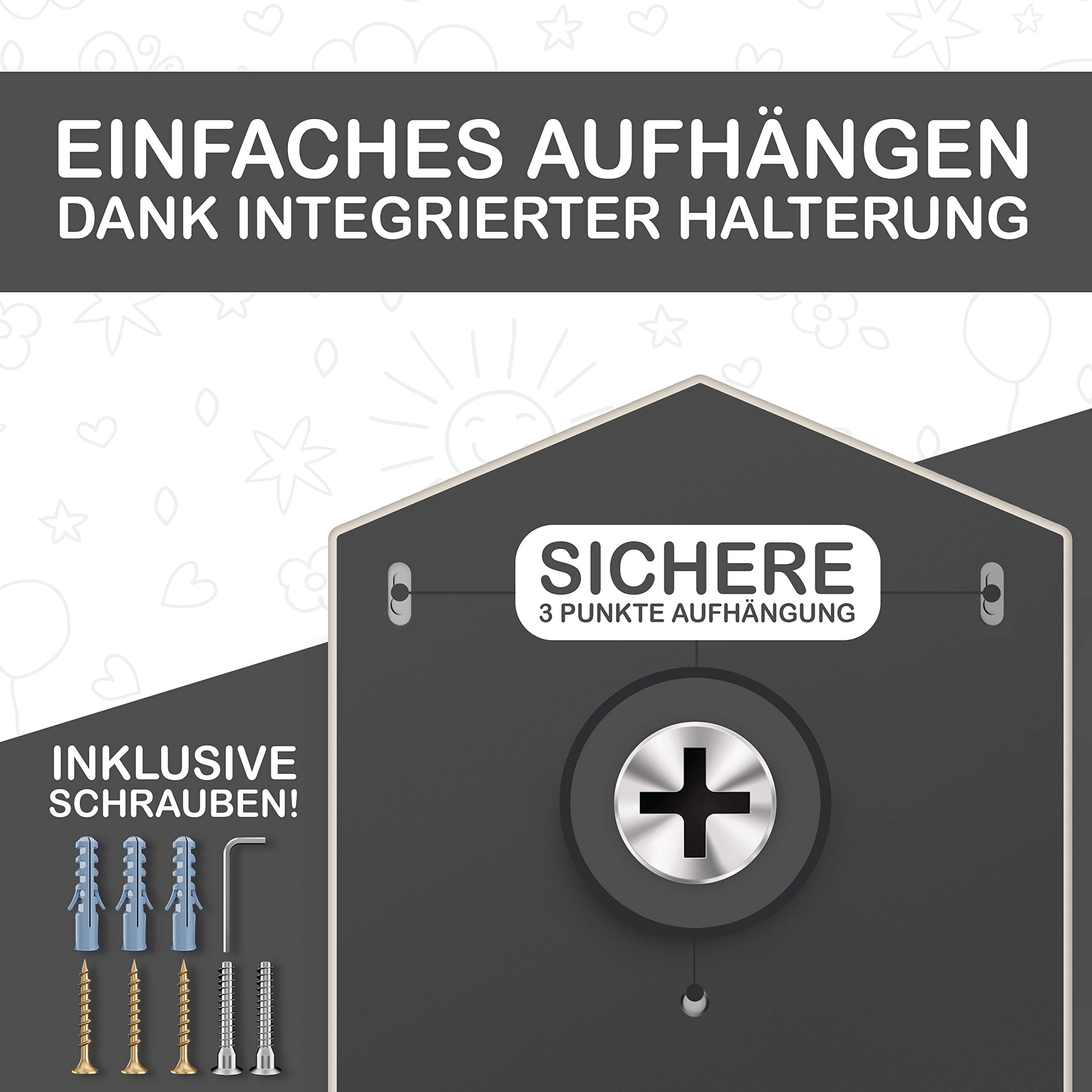 Little Moonshine Regal Original Wandregal Kompatibel mit Toniebox und 32 Figuren Praktische Tonie-Aufbewahrung mit Magnetischem Design - Ideal für Kinderzimmer und Wanddeko