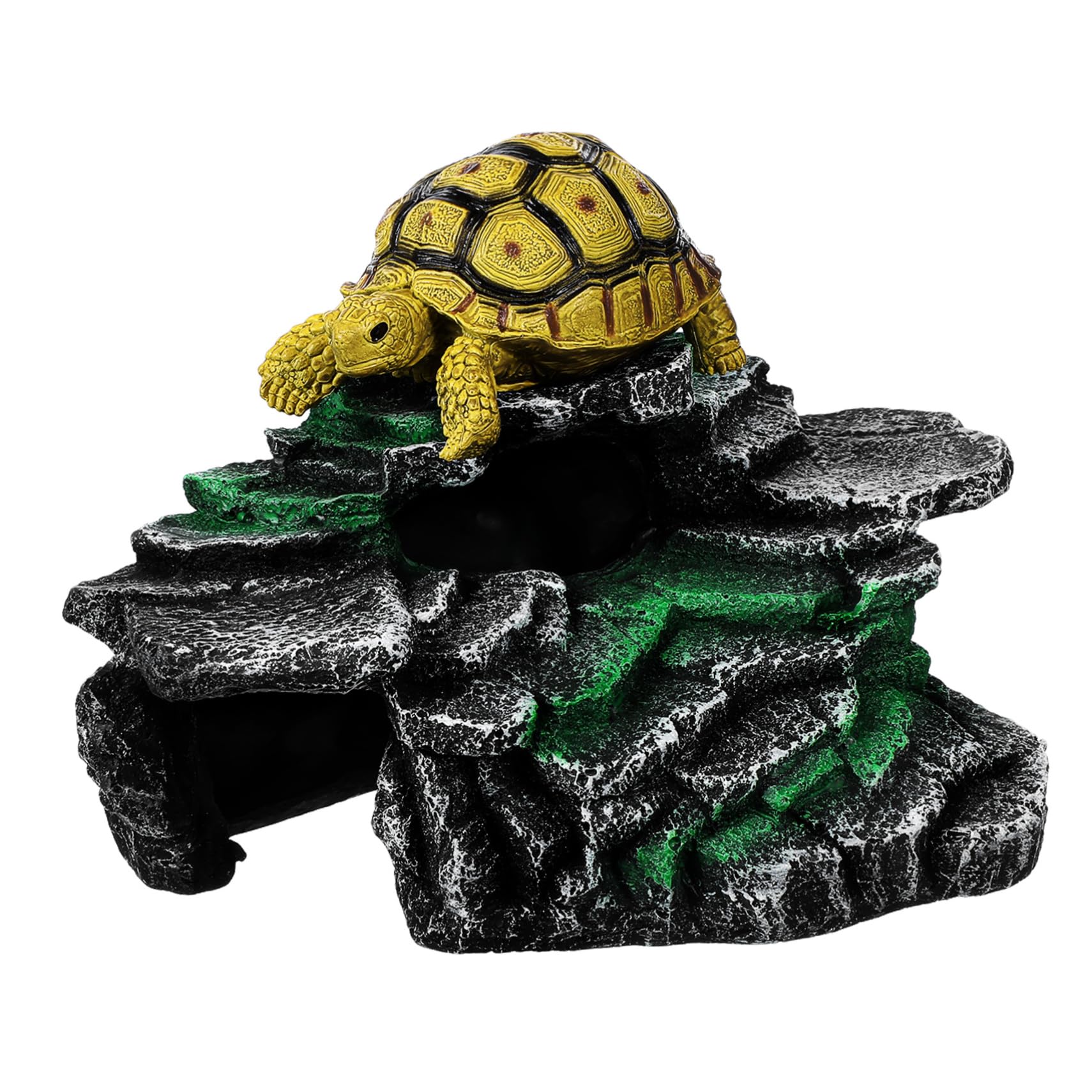 Toddmomy Turtle Resting Basking Platform Sea Turtle Tank Accessory Aesthetically Pleasing Decor Reptile Basking Rock
