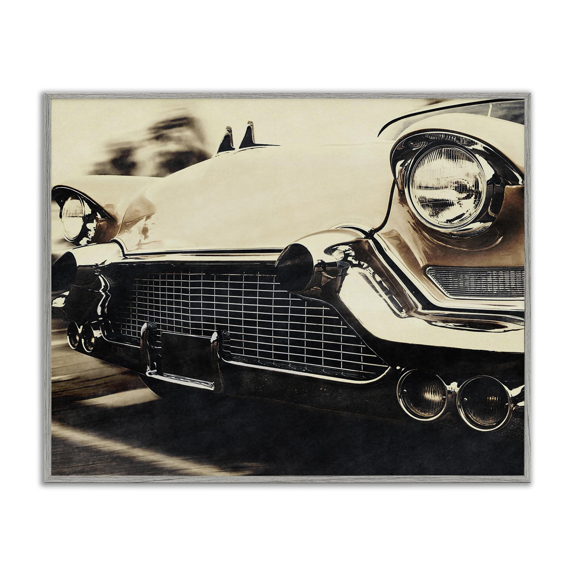 'Vintage Ride Headlights'| Framed Giclee Art