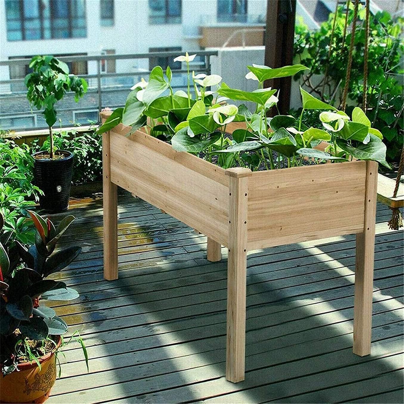 Amazon.co.jp: 収納マスター プランター大型植物成長鉢 木製ハーブ  