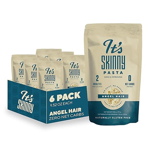 Miniatura 30 de Fetuccine- Pasta Konjac Saludable, Baja en Carbohidratos y Calorías, Completamente Cocida y Lista, Cetogénica, sin Gluten, Vegana y Paleo- 6 Pack