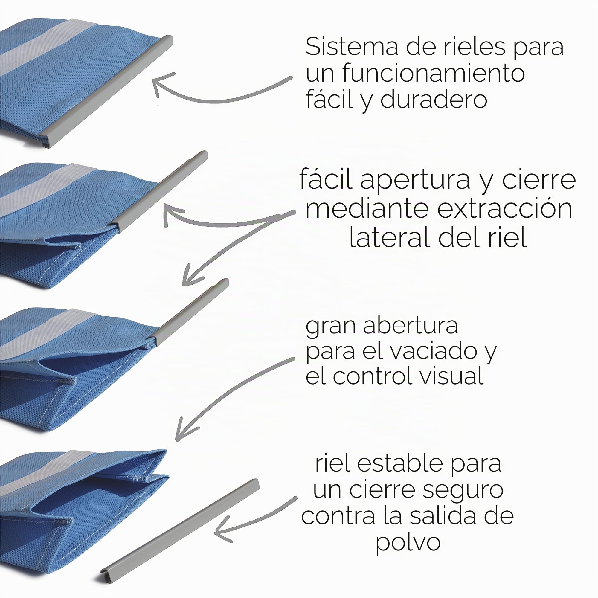Bolsa de filtro reutilizable | Saco colector de suciedad para aspiradora en seco y húmedo + aspirador industrial (20 litros//apertura de bolsa de 55 mm para Bosch AdvancedVac 20)