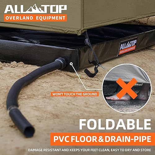 Miniatura 10 de ALL-TOP - Toldo para vehículo de 6.6 x 8.2 pies, parasol extraíble con protección 50+ contra rayos ultravioletas, resistente a la intemperie