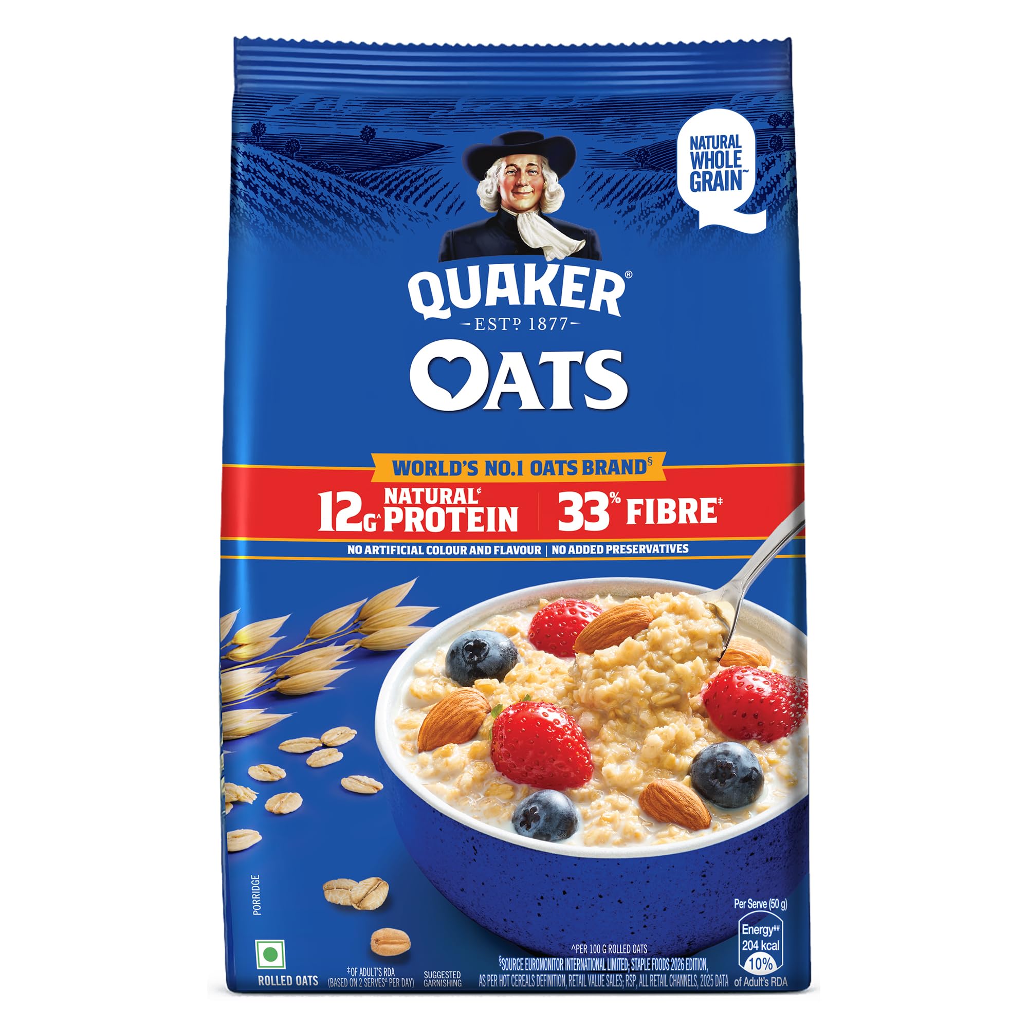 Quaker Oats Pouch, 1.5 kg