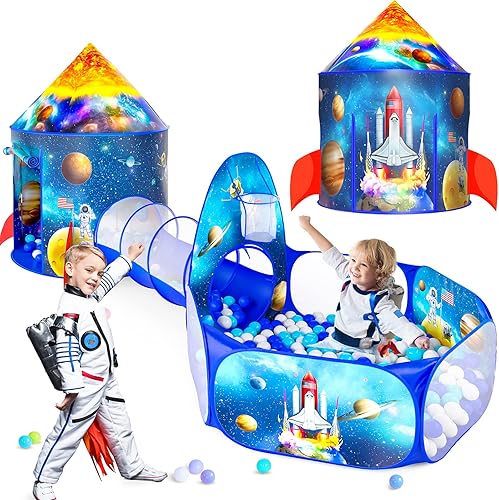 3 hoyos de bolas para niños pequeños con tienda de campaña para niños y niñas, juguete desplegable para juegos de interiores y exteriores,