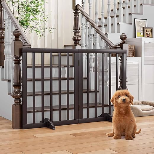 Belief Wood Freestanding Dog Gate 24