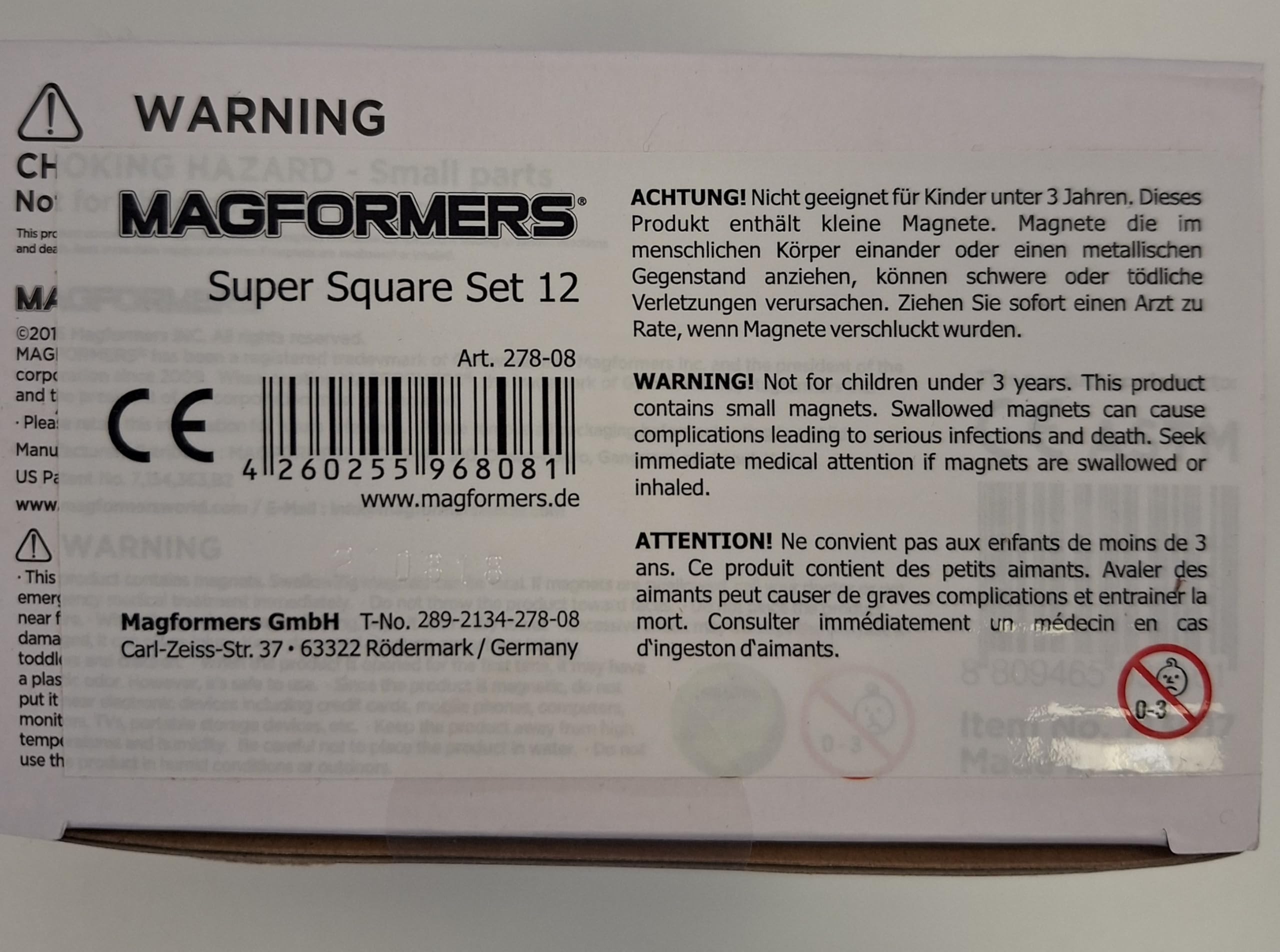 MAGFORMERS 278-08 Magnetisches Konstruktionsspielzeug