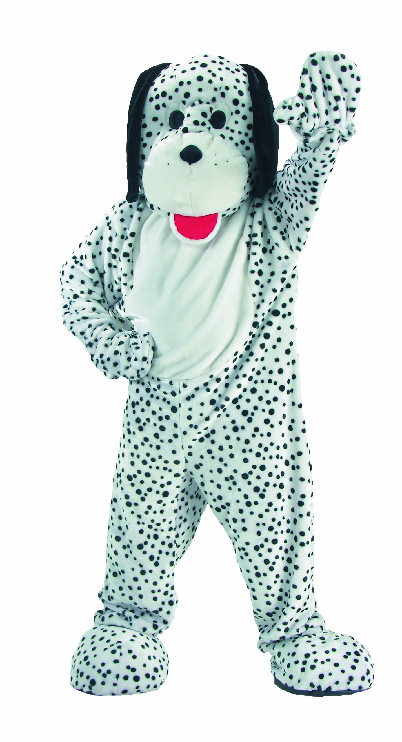 Dress Up America Dalmatian Costume - Black and White Dog Mascot - Plush Dalmatian Mascot for Adults and