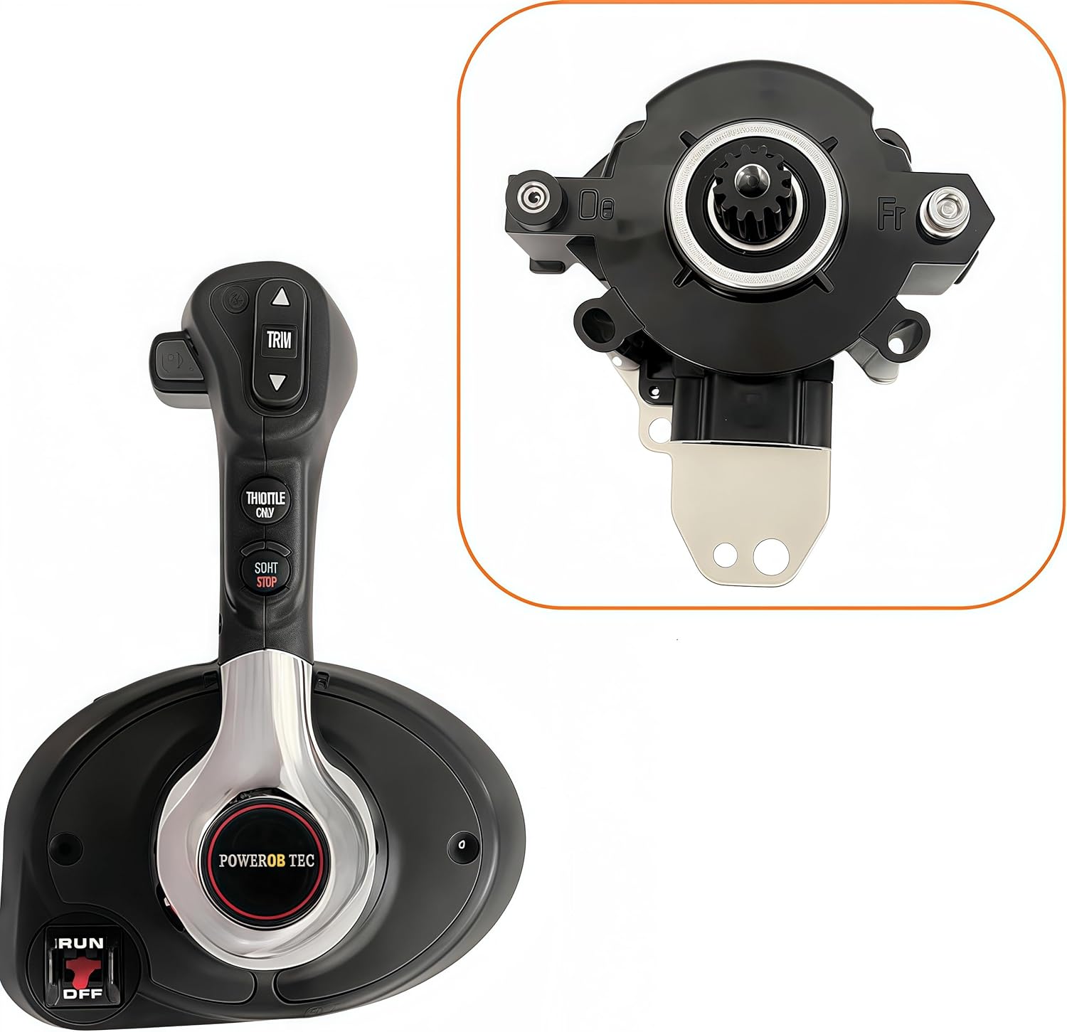 For Mercury Outboard 89298A01 GEN II Components Console Mount Control Box Remote Control-DTS Slim Binnacle