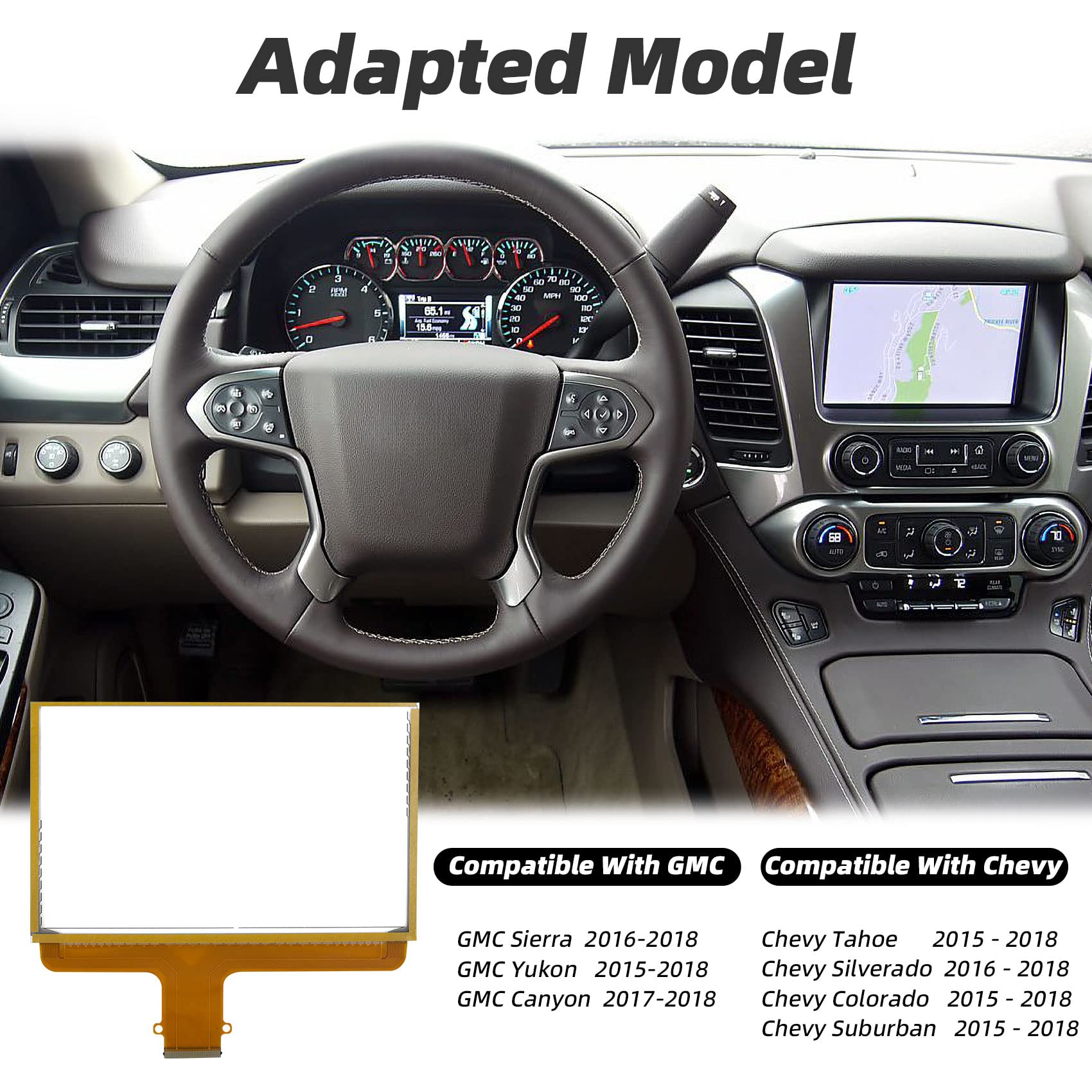 Digitalizzatore Touch Screen Vetro 8 Pollici 55 Pin Per Chevy Silverado GMC Sierra Colorado MyLink (DJ080PA-01A/DJ080PA-01G)