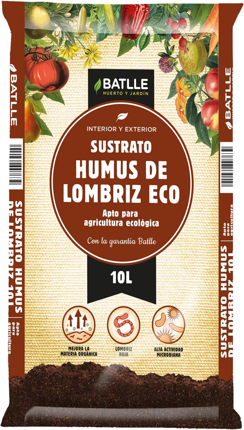 Semillas Batlle 960036UNID Organic Earthworm Humus 10 L