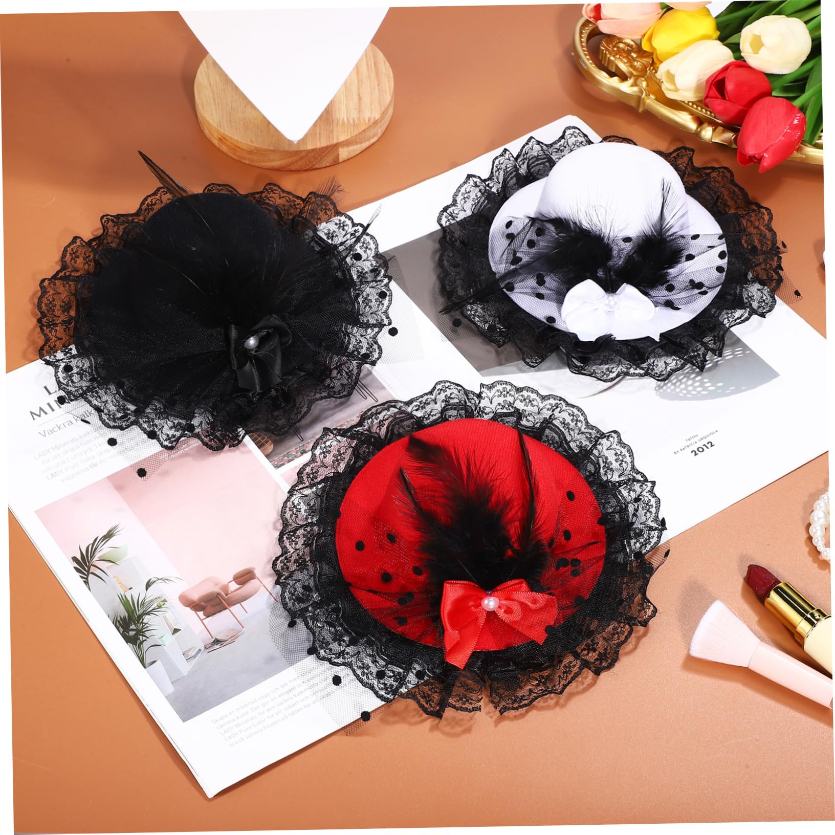 9 Piezas Sombrero De Copa Tocado De Boda Tocado De Novia Fiesta De Té Tocado Sombrero Tocado Fiesta De Té Tocado Tocado Sombreros Para Eventos Tocado Para Novia Sombreros
