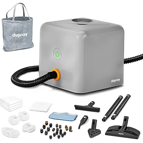 Dupray Neat Plus Steam Cleaner with 40-piece Accessory Kit - Powerful multi-purpose steamer designed for deep cleaning floors, upholstery, grout, and more. *Kills 99.9% of Bacteria & Viruses