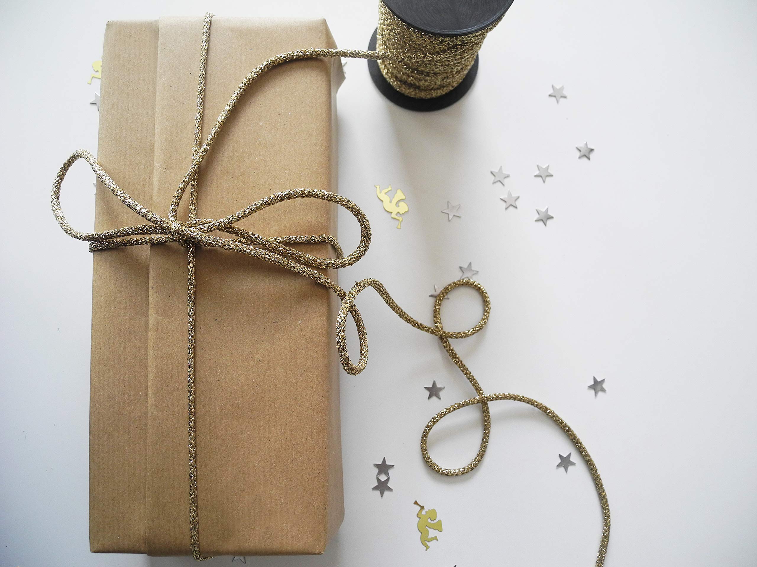 Carte Dozio S.r.l. Carte Dozio - Lurex Ribbon Color - Length 25 m - 1 cf Pale Gold Gold