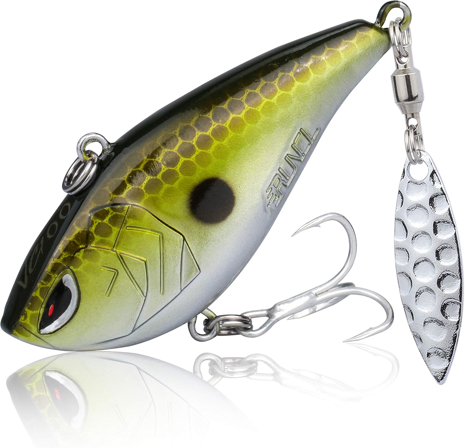 RUNCL ProBite Lipless Crankbait, Vibe Cranks 1/4oz 3/8oz 1/2oz 5/8oz, Hard Fishing Lures - Lifelike Design, Loud Rattles, Precise Weighting System, Tight Wobble Action : Sports & Outdoors