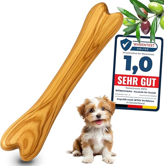 Empefly Premium Olive Wood Chew Toy (M) 100% Natural, Shatter-Free Chew Wood for Dogs, Robust Dog Toy for Medium Dogs for Dental Care and Long-Lasting Activity product image