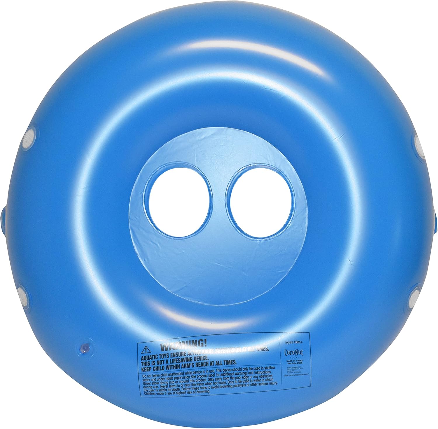 Rae Dunn x CocoNut Float Toddler Floats with Canopy - New Velcro Connectors! - Child Sized Inflatable Raft & Durable Water Toy - Stable Ride-On for Summer Parties & Swim Events