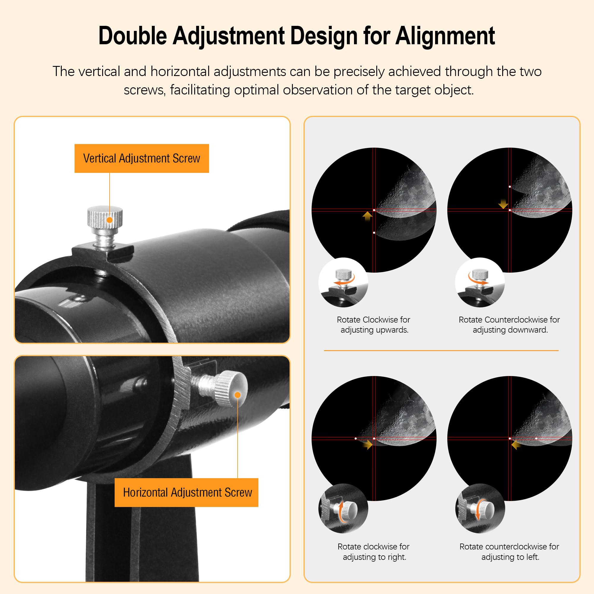 Telescope Finderscope Explore Scientific 8x50 Non-Illuminated Finder ...