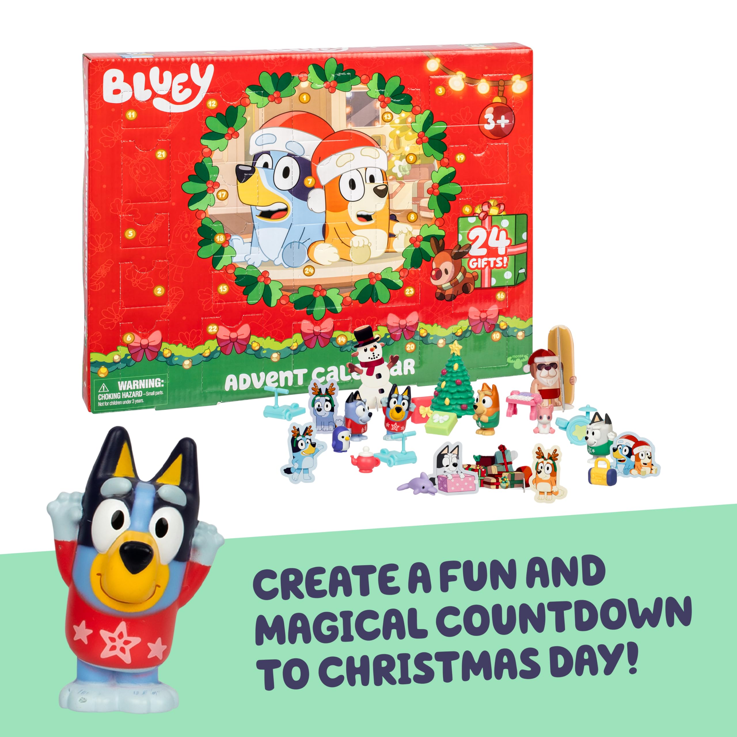 Amazon.co.jp: Bluey Mini Figures Surprise Advent Calendar : おもちゃ
