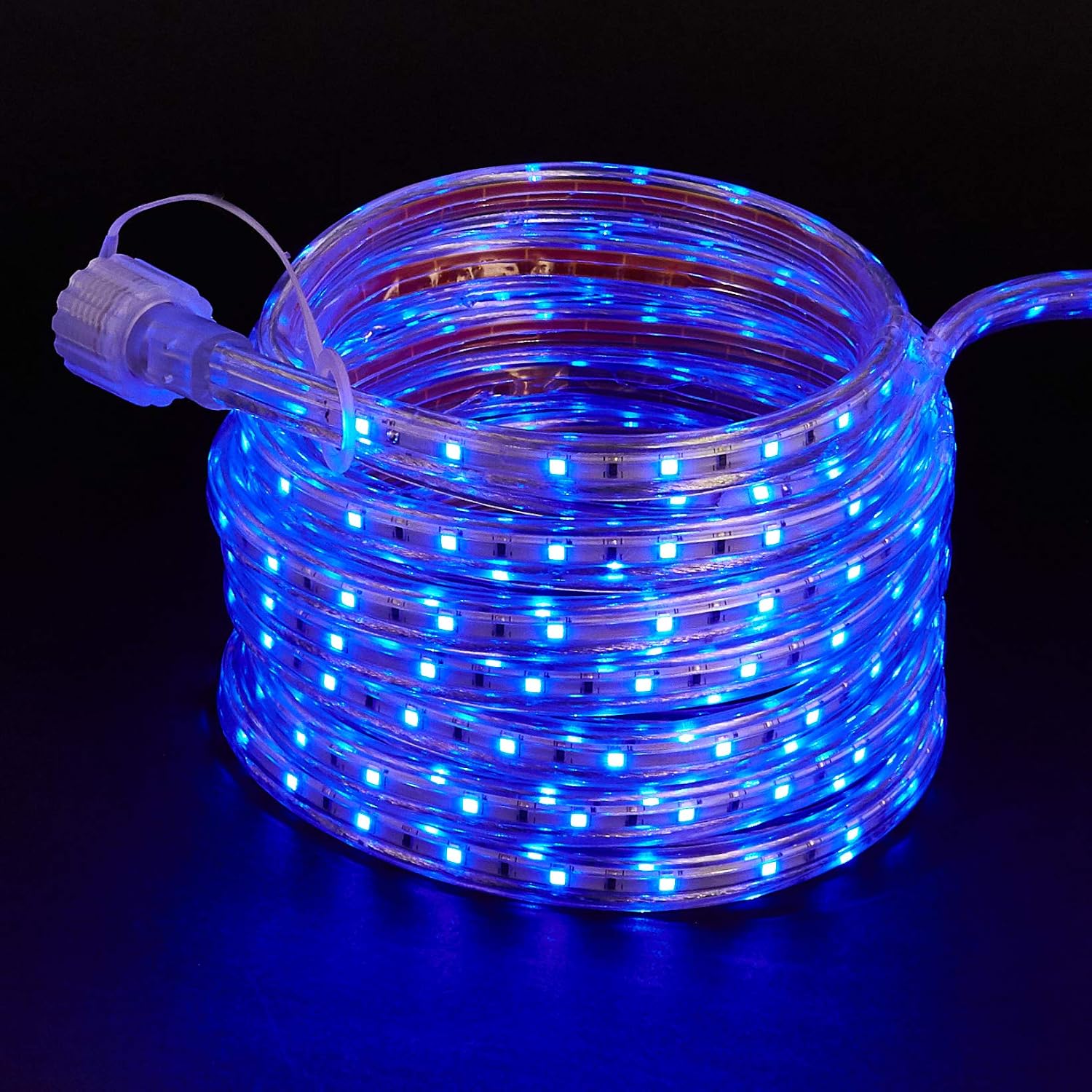 Amazon Basics 288 LED Indoor Outdoor Blue Strip Light, 18-Foot