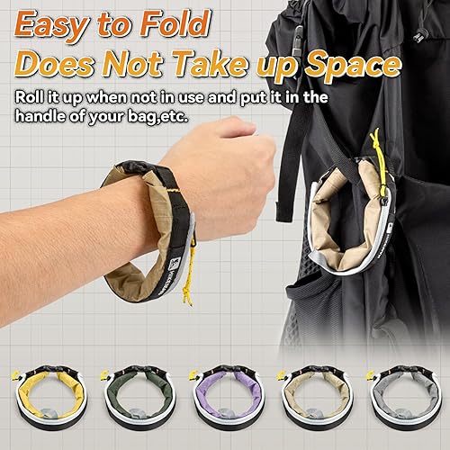 Miniatura 3 de HIKEMAN Bolsa seca impermeable  Bolsa seca ultraligera, bolsas de secado al aire libre, paquete de 3 bolsas para viajes, natación, rafting,