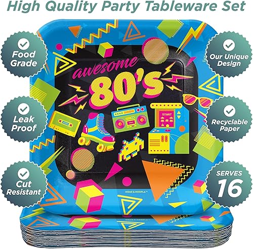 Miniatura 2 de HOME & HOOPLA Fox Party Supplies - Platos redondos de postre de papel Woodland Fox para 16 invitados