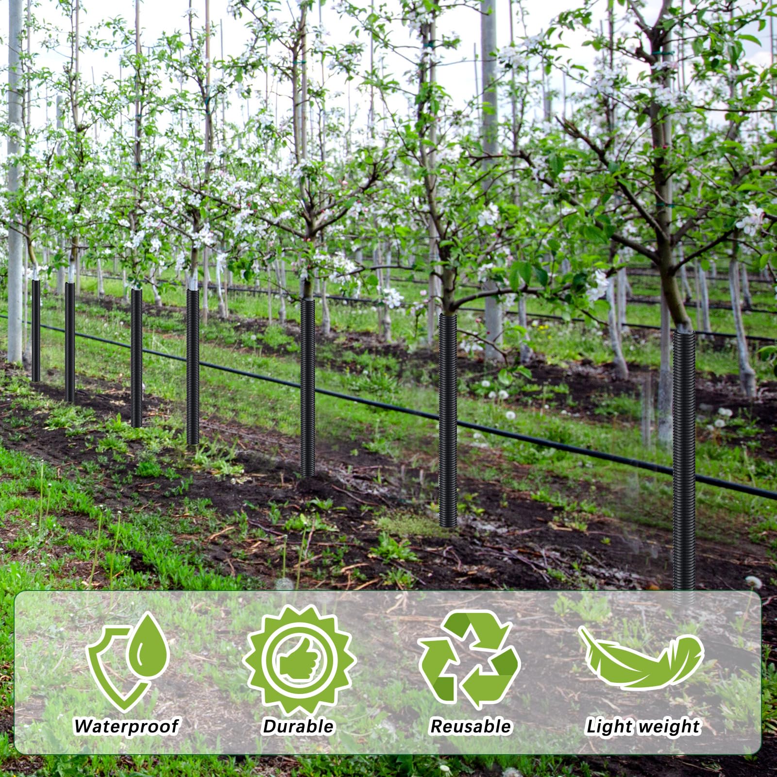 Tree Guards Saplings 20 Pack Tree Guards - Corrugated Tree Tubes For ...
