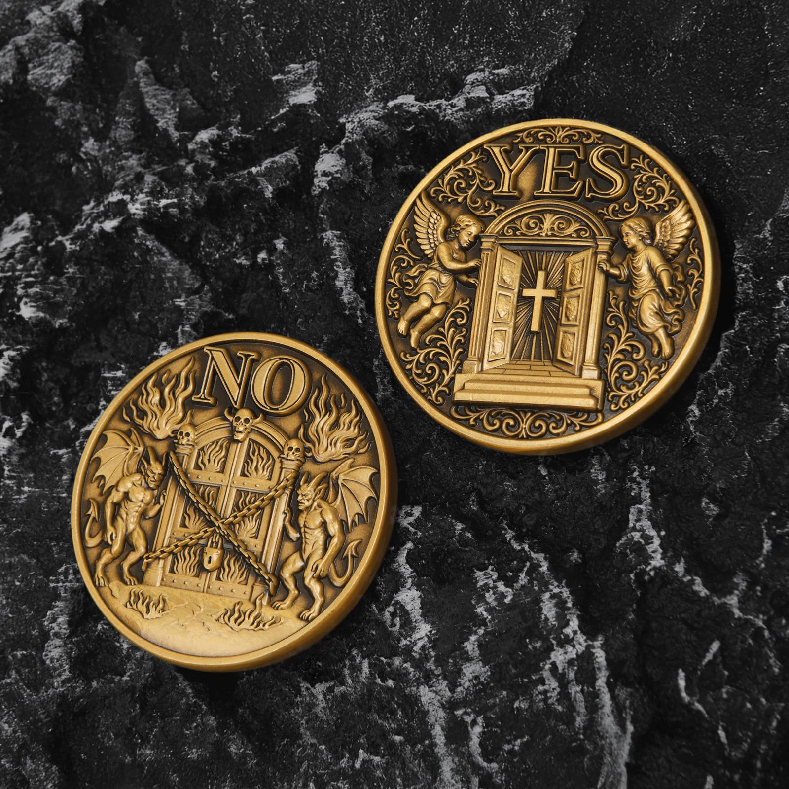 Angels and Demons Decision Maker – Inspire la clarté et la sagesse Oui/Non Filpping Coin
