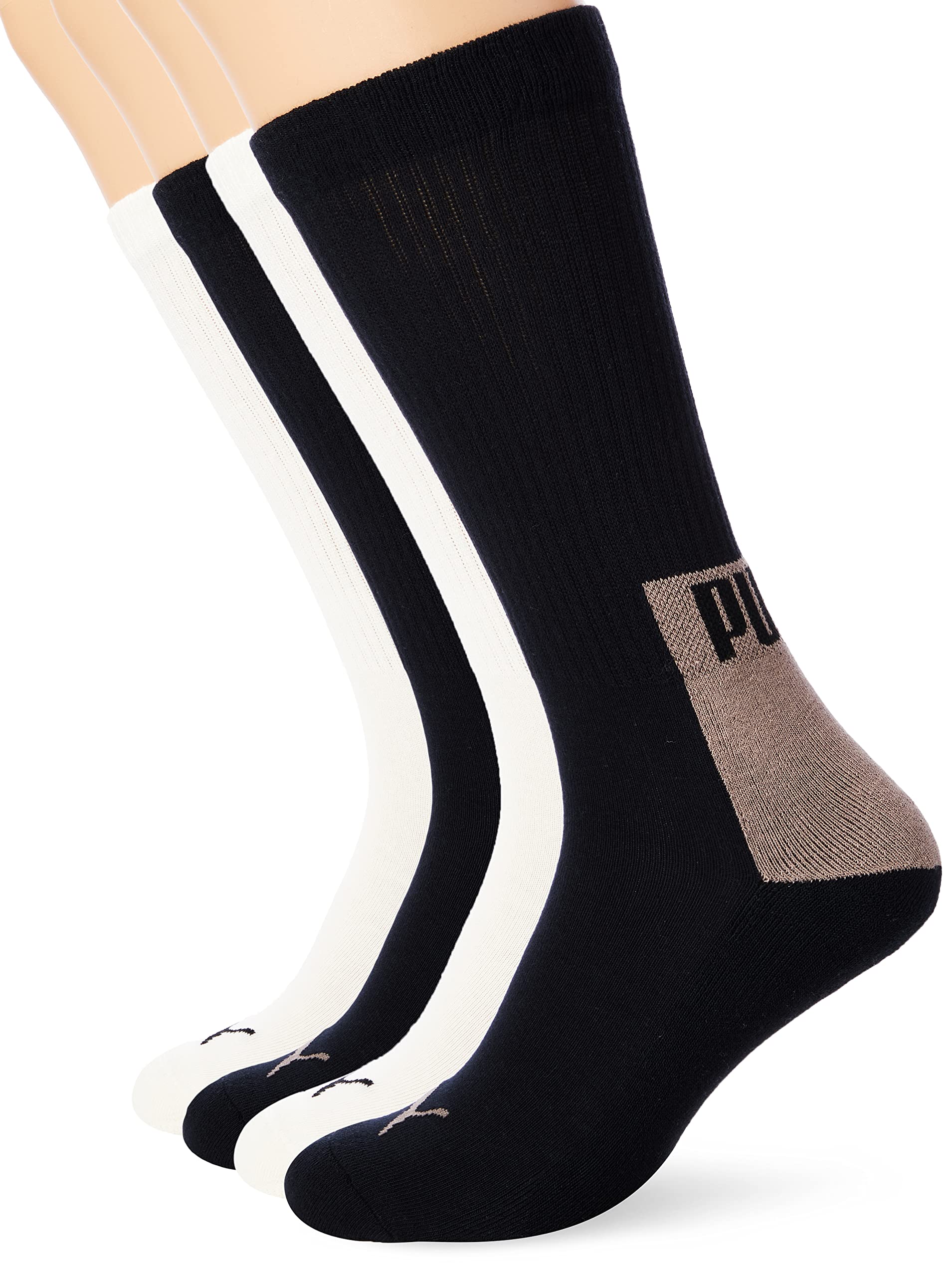 PUMA MEN LOGO BLOCK CREW SOCK 4P