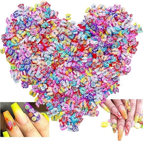 Juego de 3000 piezas de rebanadas de arcilla de polímero, rebanadas de arte de uñas, suministros de fabricación de suministros de decoración y