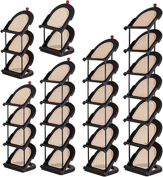 Compact Multi Shoe Storage Rack for Entryway and Dorm Use Thin Angled Entryway Dorm Narrow Cabinet