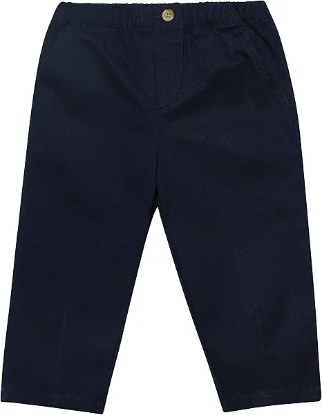 Gerber Baby and Toddler Boys Canvas Pants, Blue, 24 Months