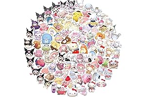 100 Pcs 3D Calico Critters Stickers for Kids and Cartoon Fans