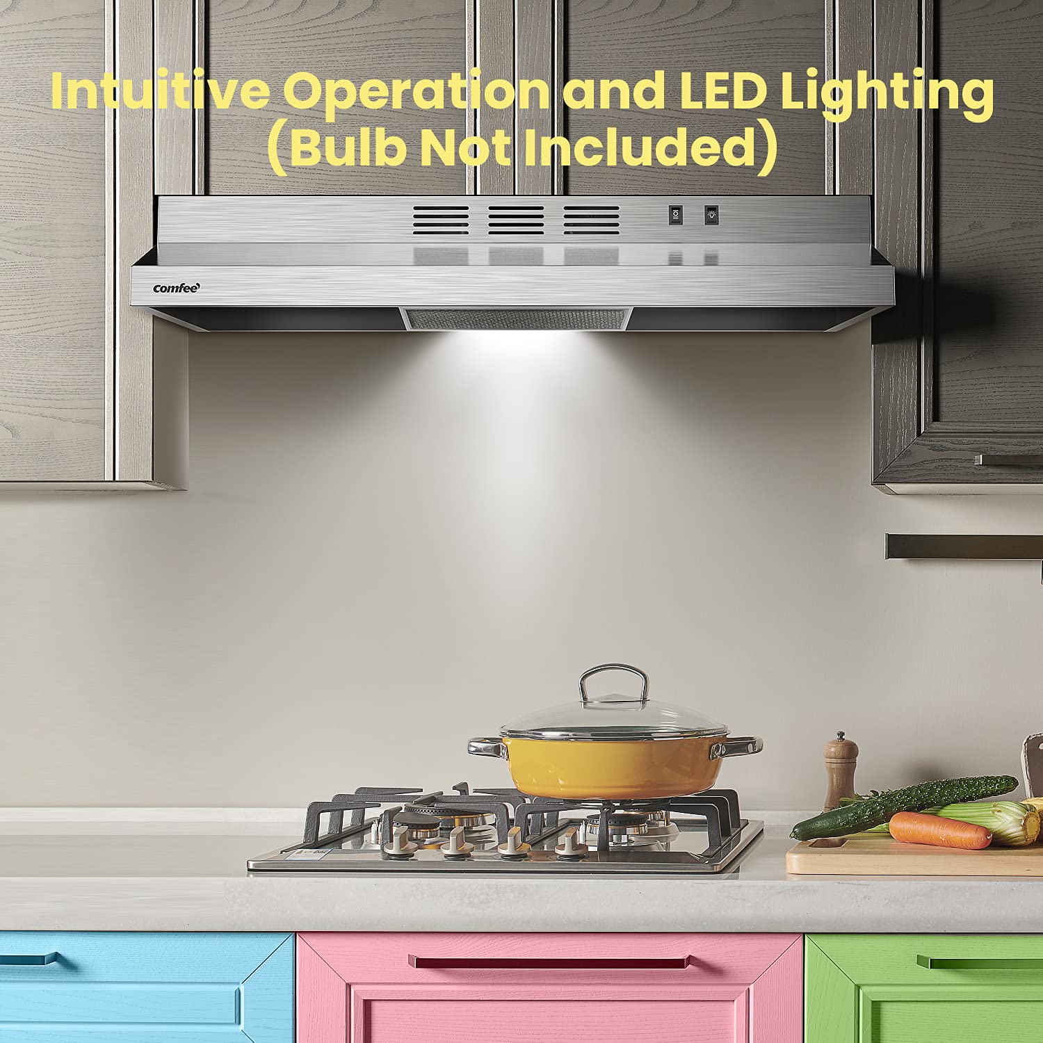 Buy Comfee F13 Range Hood 30 inch Ducted Ductless Vent Hood Durable Stainless Steel Kitchen Hood