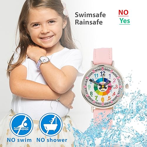 Miniatura 3 de Kiddus Educational Kids Watch for Children Boy and Girl. Analogue Time Teacher Wristwatch with Exercises. Japanese Quartz Movement. Easy to Read and