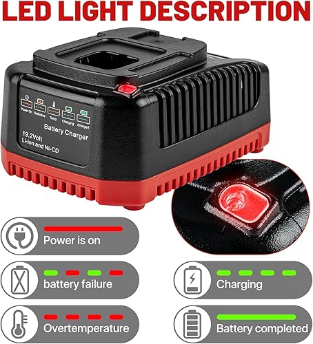 Miniatura 5 de Cargador de repuesto para Craftsman 19.2V cargador de batería C3 140152004 DieHard XCP Li-ion Ni-CD Batería 1425301 1323903 130279005 11375 11376